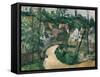 Turn In The Road-Paul Cezanne-Framed Stretched Canvas