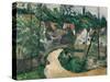 Turn In The Road-Paul Cezanne-Stretched Canvas