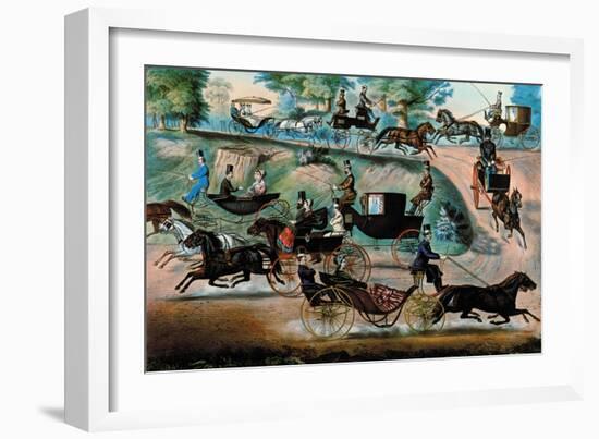 Turn Outs-Currier & Ives-Framed Art Print