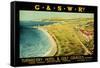 Turnberry Hotel and Golf Courses, Poster Advertising British Railways-null-Framed Stretched Canvas