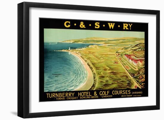 Turnberry Hotel and Golf Courses, Poster Advertising British Railways-null-Framed Giclee Print