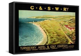 Turnberry Hotel and Golf Courses, Poster Advertising British Railways-null-Framed Stretched Canvas