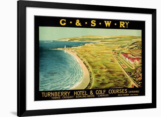 Turnberry Hotel and Golf Courses, Poster Advertising British Railways-null-Framed Giclee Print