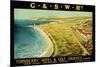 Turnberry Hotel and Golf Courses, Poster Advertising British Railways-null-Mounted Giclee Print