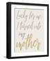 Turned Into My Mother-Elizabeth Medley-Framed Art Print