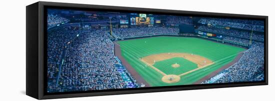 Turner Field at Night, World Champion Braves, Atlanta, Georgia-null-Framed Stretched Canvas