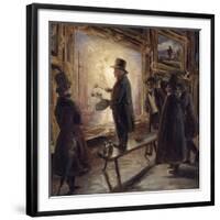 Turner Varnishing, 1837-Axel Hjalmar Ender-Framed Giclee Print