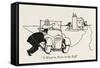 Turning Left-William Heath Robinson-Framed Stretched Canvas