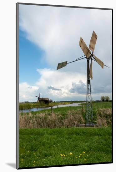 Turning Old Metal Windmill-Ruud Morijn-Mounted Photographic Print