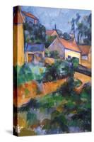Turning Road at Montgeroult-Paul Cézanne-Stretched Canvas