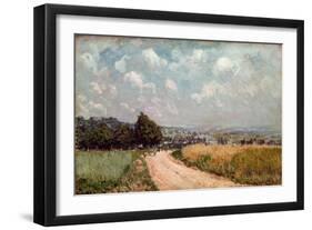 Turning Road Or, View of the Seine, 1875-Alfred Sisley-Framed Giclee Print