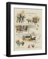 Turning the Tables, a Tale of the Road-Frank Craig-Framed Giclee Print