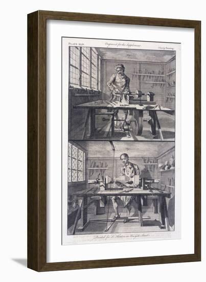 Turning Wood, 1754-I Hinton-Framed Giclee Print