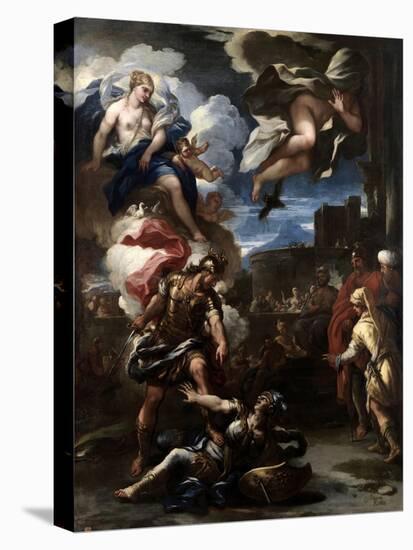 Turno Vencido Por Eneas, 1688-Luca Giordano-Stretched Canvas