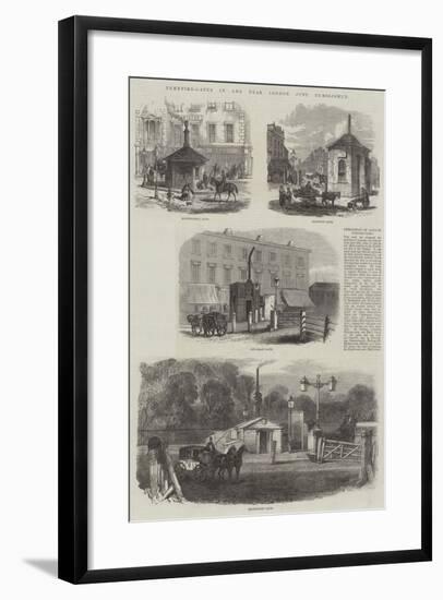 Turnpike-Gates in and Near London Just Demolished-null-Framed Giclee Print