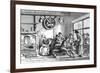 Turnspit Dog at Work in the Inn at Newcastle, Carmarthen, Wales, C1800-null-Framed Giclee Print