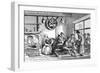 Turnspit Dog at Work in the Inn at Newcastle, Carmarthen, Wales, C1800-null-Framed Giclee Print