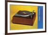 Turntable, Retro-null-Framed Premium Giclee Print