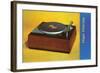 Turntable, Retro-null-Framed Art Print