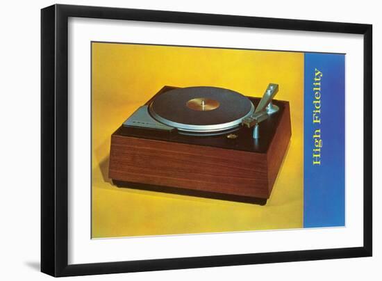 Turntable, Retro-null-Framed Art Print