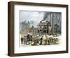 Turpentine Distillery in North Carolina, c.1870-null-Framed Giclee Print