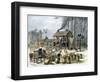 Turpentine Distillery in North Carolina, c.1870-null-Framed Giclee Print