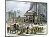 Turpentine Distillery in North Carolina, c.1870-null-Mounted Giclee Print