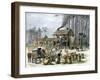 Turpentine Distillery in North Carolina, c.1870-null-Framed Giclee Print