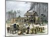 Turpentine Distillery in North Carolina, c.1870-null-Mounted Giclee Print