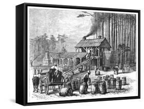 Turpentine Distillery, North Carolina, 1870-Edwin Austin Abbey-Framed Stretched Canvas