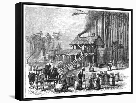 Turpentine Distillery, North Carolina, 1870-Edwin Austin Abbey-Framed Stretched Canvas
