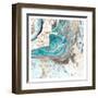 Turquoise 1-Kimberly Allen-Framed Art Print