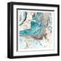 Turquoise 1-Kimberly Allen-Framed Art Print