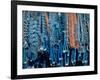 Turquoise and Squash Blossom Necklaces, Made by Native Americans Lining Walls of Store-Michael Mauney-Framed Photographic Print