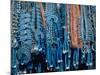 Turquoise and Squash Blossom Necklaces, Made by Native Americans Lining Walls of Store-Michael Mauney-Mounted Photographic Print