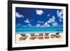 Turquoise Atoll-Mike Toy-Framed Giclee Print