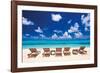 Turquoise Atoll-Mike Toy-Framed Giclee Print