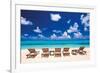 Turquoise Atoll-Mike Toy-Framed Giclee Print