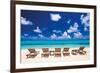 Turquoise Atoll-Mike Toy-Framed Giclee Print