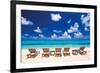 Turquoise Atoll-Mike Toy-Framed Giclee Print