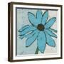 Turquoise Batik Botanical I-Andrea Davis-Framed Art Print