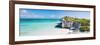 Turquoise Blue Waters, Dramatic Limestone Cliffs, At Lighthouse Point, Island Of Eleuthera, Bahamas-Erik Kruthoff-Framed Photographic Print