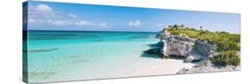 Turquoise Blue Waters, Dramatic Limestone Cliffs, At Lighthouse Point, Island Of Eleuthera, Bahamas-Erik Kruthoff-Stretched Canvas