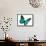 Turquoise Butterfly-suns_luck-Framed Stretched Canvas displayed on a wall