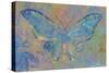 Turquoise Butterfly-Cora Niele-Stretched Canvas