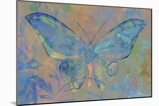 Turquoise Butterfly-Cora Niele-Mounted Giclee Print