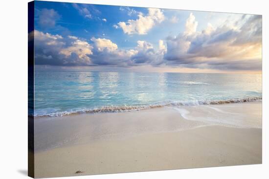 Turquoise Caribbean Waters On A White Sand Beach At Sunrise Image Taken In Eleuthera, The Bahamas-Erik Kruthoff-Stretched Canvas