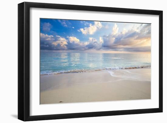 Turquoise Caribbean Waters On A White Sand Beach At Sunrise Image Taken In Eleuthera, The Bahamas-Erik Kruthoff-Framed Photographic Print