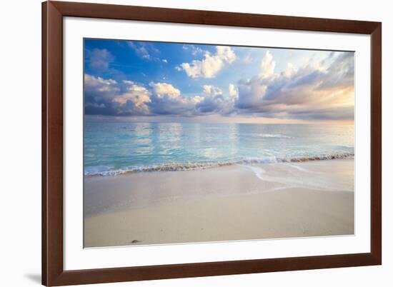 Turquoise Caribbean Waters On A White Sand Beach At Sunrise Image Taken In Eleuthera, The Bahamas-Erik Kruthoff-Framed Photographic Print