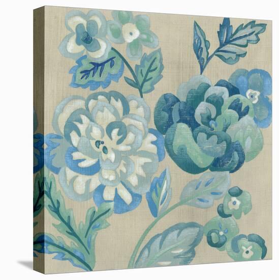 Turquoise Chintz I-Chariklia Zarris-Stretched Canvas